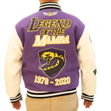 KOBE BRYANT LEGEND OF THE MAMBA VARSITY JACKET (PURPLE)