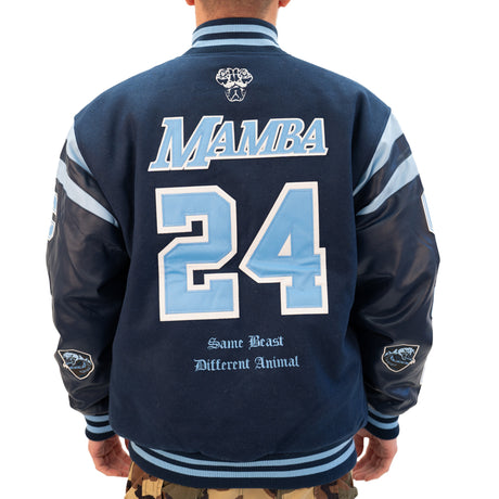 KOBE COLLAGE VARSITY JACKET (NAVY)