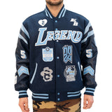 KOBE COLLAGE VARSITY JACKET (NAVY)