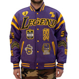 KOBE COLLAGE VARSITY JACKET (PURPLE)