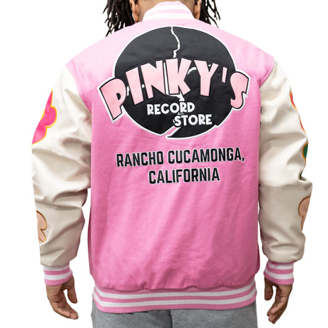 PINKYS RECORD STORE FRIDGE MAGNET VARSITY JACKET (PINK)