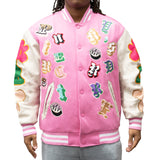 PINKYS RECORD STORE FRIDGE MAGNET VARSITY JACKET (PINK)