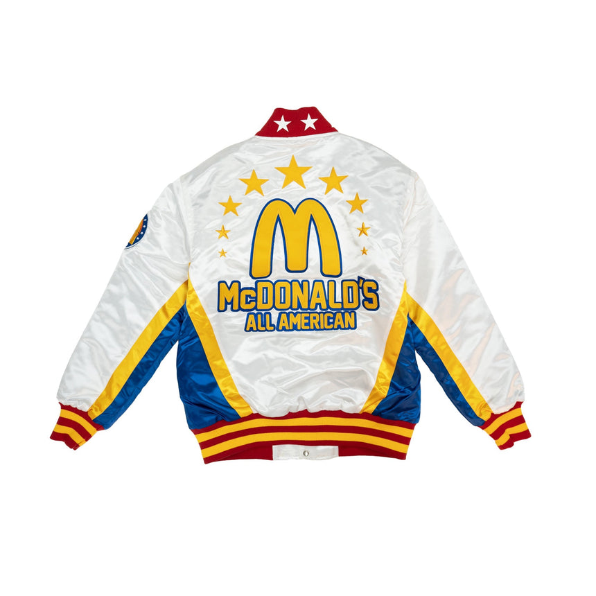 LEBRON JAMES MCD ALL AMERICAN SATIN JACKET (WHITE)