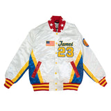 LEBRON JAMES MCD ALL AMERICAN SATIN JACKET (WHITE)