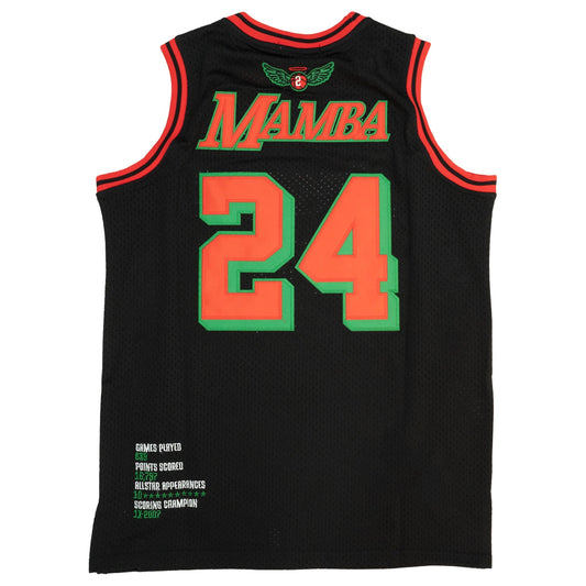 LEGEND MAMBA GRINCH BASKETBALL JERSEY (BLACK/RED/GREEN)