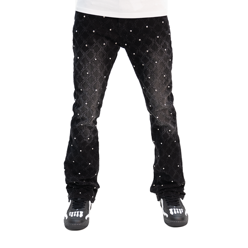 WATSON BLACK DENIM DIAMOND STITCH LF00001