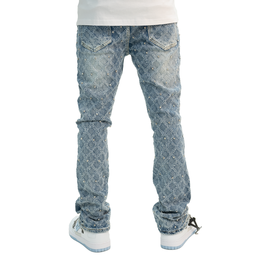 WATSON BLUE DENIM DIAMOND STITCH LF00002