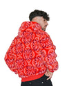 WATSON BRANDED RED PATTERN HOODED JACKET