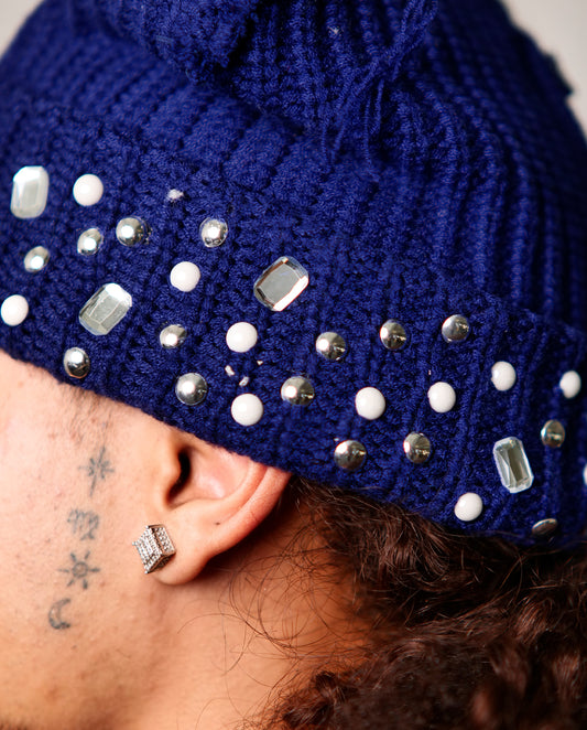 WATSON CAT EARS BEANIE HAT (DARK BLUE)