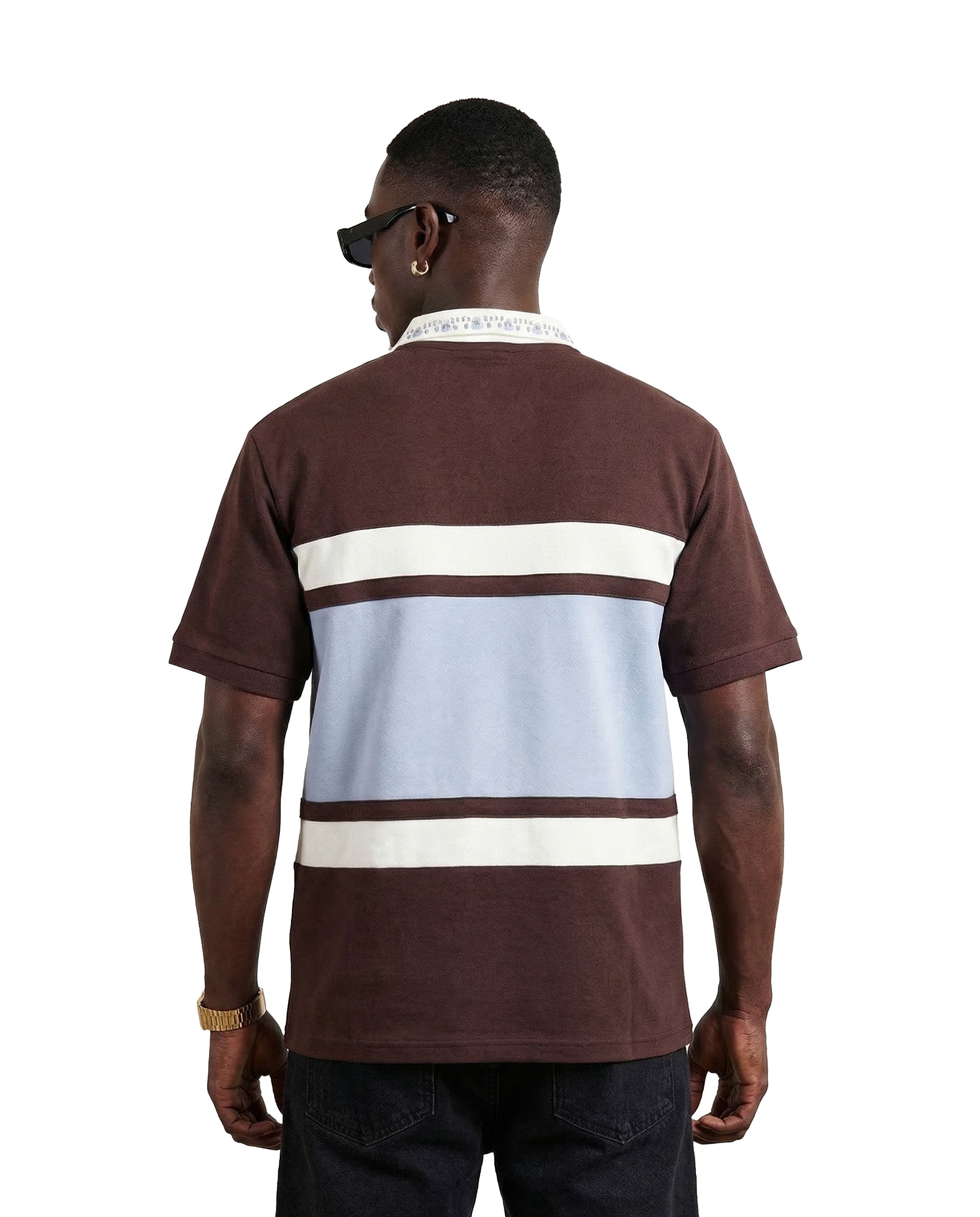 Watson Studios Star Embellished Polo (Brown) – All Star Elite