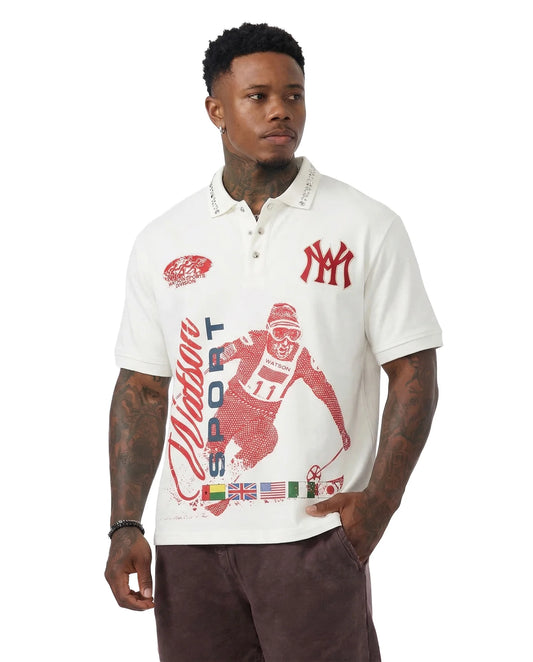 WATSON WINTER SPORT RUGBY POLO (WHITE)
