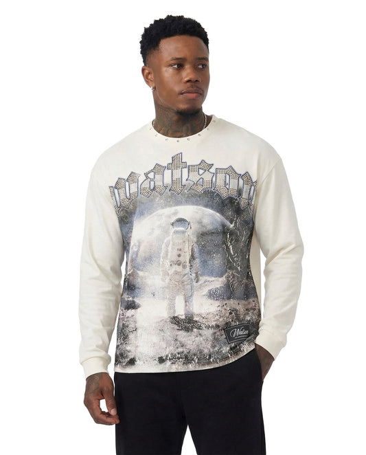 WATSON LEAVE GRAVITY TO THE REST LONGSLEEVE T-SHIRT (CREAM)