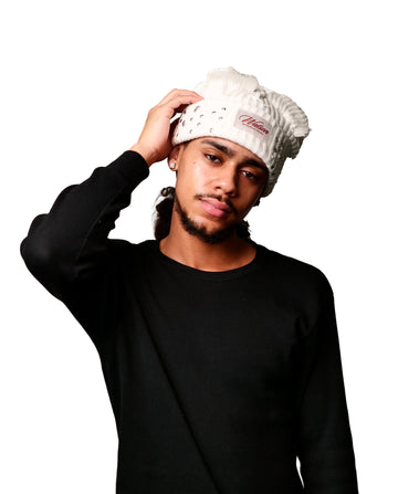 WATSON CAT EARS BEANIE HAT (WHITE)