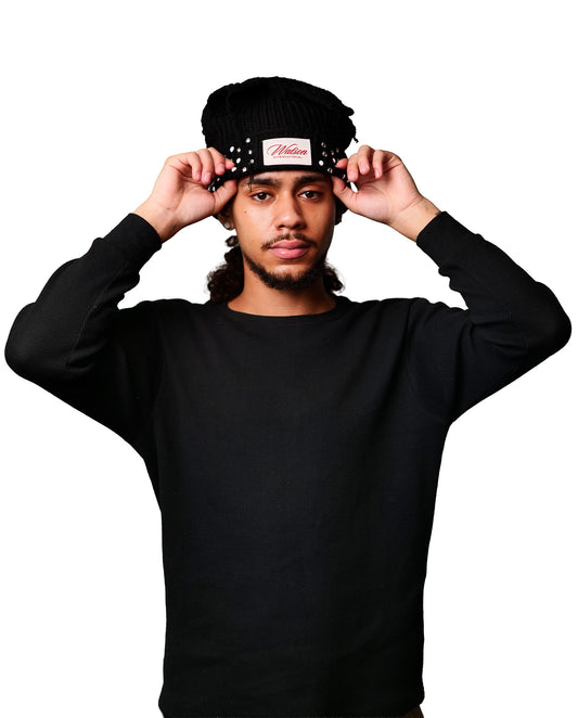 WATSON CAT EARS BEANIE HAT (BLACK)