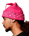 WATSON CAT EARS BEANIE HAT (ROSE RED)