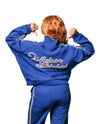 PEARL LINED SWEAT SUIT JACKET (NAVY)
