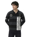 FRANCE WORLD CUP LONG SLEEVE RUGBY POLO (BLACK)