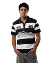 WATSON RUGBY POLO (BLACK/WHITE)