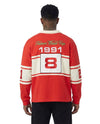 WATSON PEARL RUGBY DIVISION LONG SLEEVE RUGBY POLO (RED)