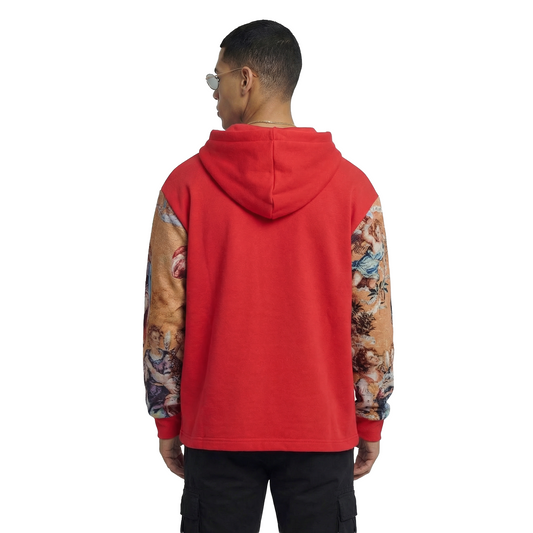 WATSON KEEP YOUR HEART CLOSE PINK TAPESTRY HOODIE