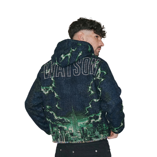 WATSON NEW YORK TAKEOVER BLACK TAPESTRY HOODIE