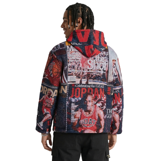 JORDAN MAGAZINE TAPESTRY HOODIE