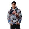 CHRIS BROWN COLLAGE TAPESTRY HOODIE