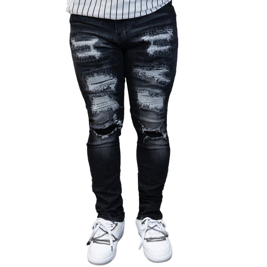 FASHION DENIM M5686D (BLACK WASH)