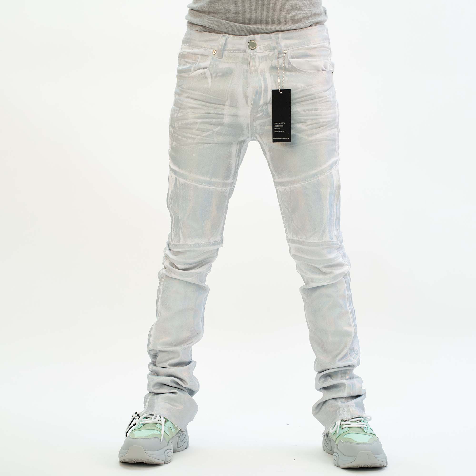 HOL STACKED DENIM (WHITE) – Allstarelite.com