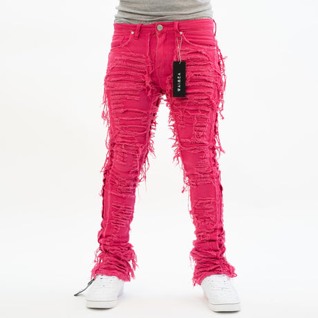 HOL STACKED DENIM (LASER PINK)