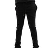 STACKED FLEECE PANTS (BLACK)