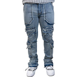 STACKED DENIM M5977D (BLUE WASH)