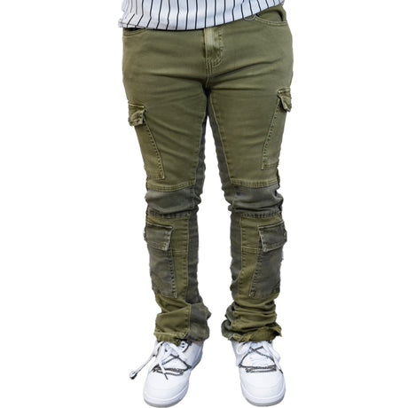 STACKED DENIM M5991T (OLIVE)