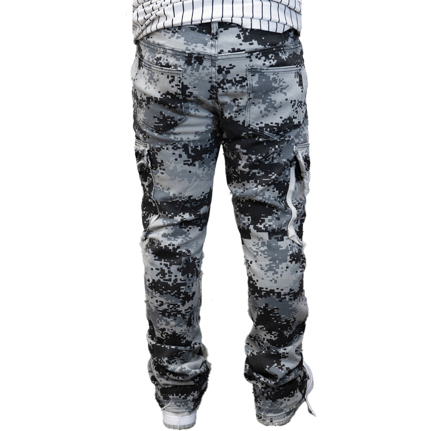 STACKED DENIM M5996T (BLACK CAMO)