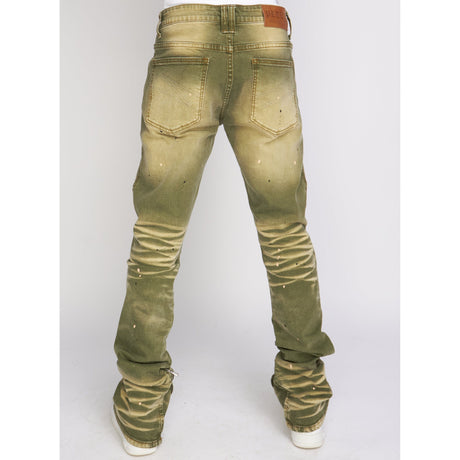 Politics Jeans - Flare Skinny Stacked  - Ramsey - Olive Vintage - 517