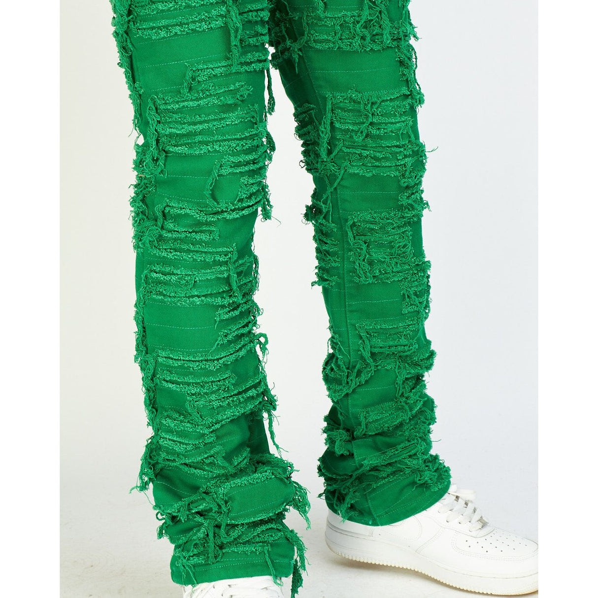Politics Jeans - Thrashed Distressed Denim  - Green - Debris 506