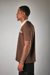 WATSON COLLAR EMBLELLISHED BLACK CHOCOLATE SHIRT