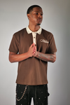 WATSON COLLAR EMBLELLISHED BLACK CHOCOLATE SHIRT