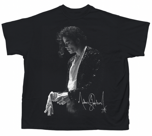 MICHAEL GLOVE ON T-SHIRT (BLACK)