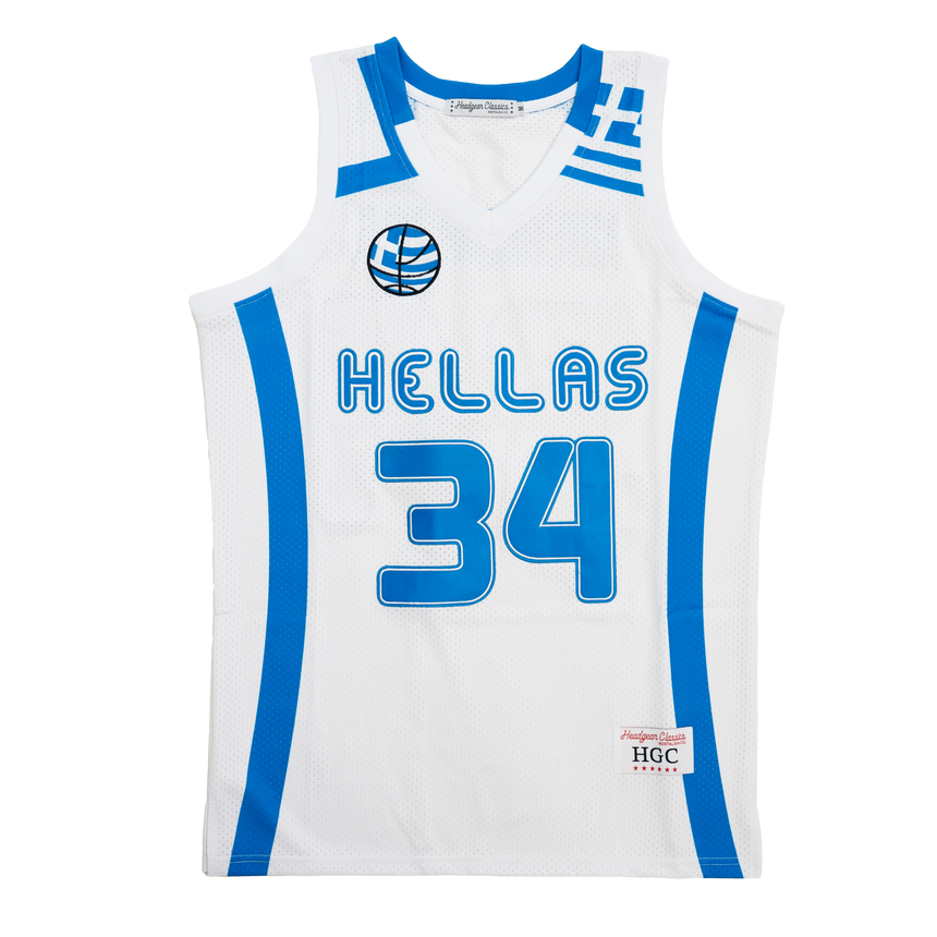 GIANNIS HELLAS TEAM GREECE BASKETBALL JERSEY (WHITE)