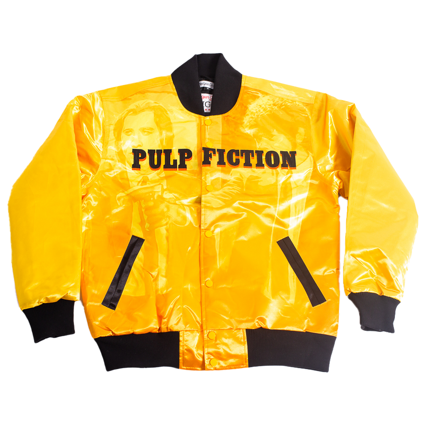 PULP FICTION BAD MOTHER SATIN JACKET YELLOW