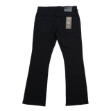 BLACK EMBELLISHED RHINESTONE CRYSTAL WATSON DENIM
