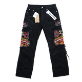 BLACK BAGGY DISTRESSED 52 WATSON DENIM