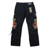 BLACK BAGGY DISTRESSED 52 WATSON DENIM