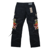 BLACK BAGGY DISTRESSED 52 WATSON DENIM