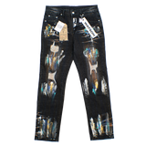 BLACK PAINT SPLATTER WATSON DENIM
