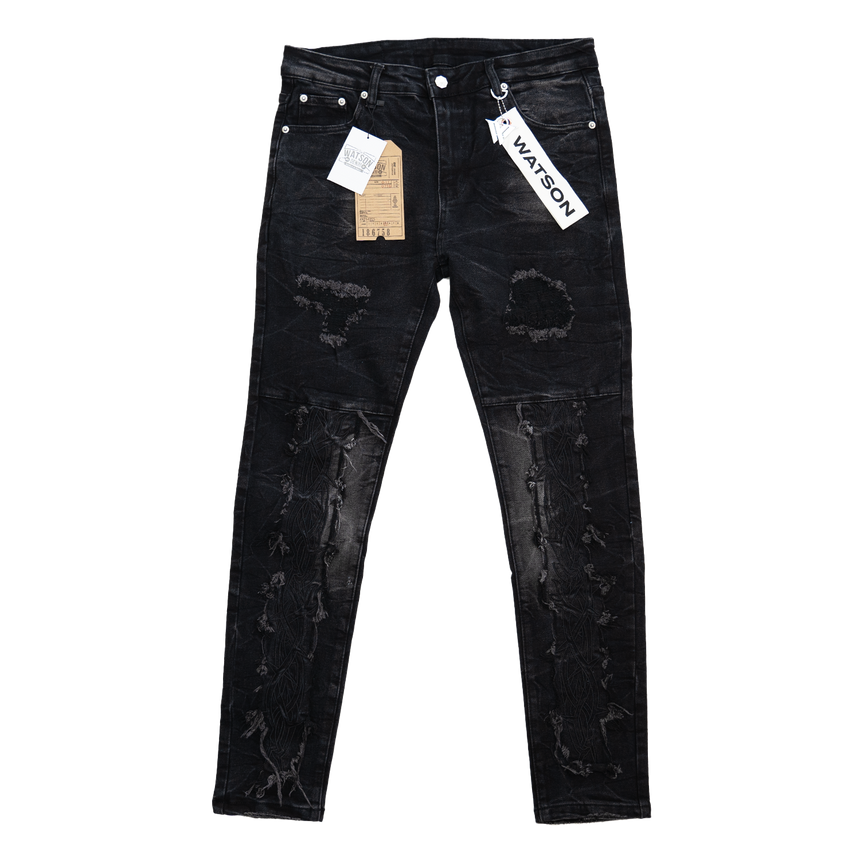 BLACK BARBED WIRE WATSON DENIM