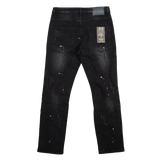 BLACK DISTRESSED MULTI RIP WATSON DENIM