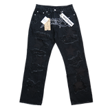 BLACK ROCKSTAR DISTRESSED WATSON DENIM