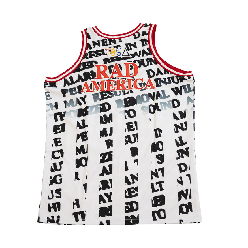 RAD AMERICA TISA BASKETBALL JERSEY (WHITE/RED)